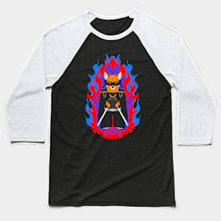 Samurai Cat Baseball T-Shirt